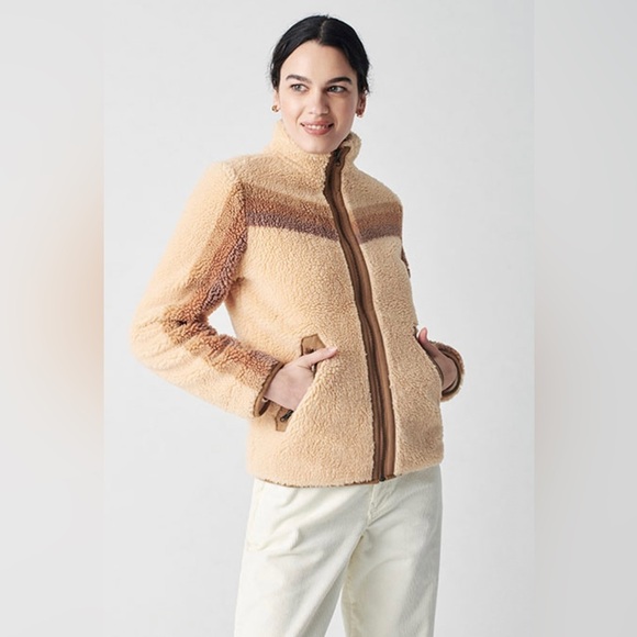 Faherty Jackets & Blazers - Faherty Après Dream Fleece Zip Jacket Tahoe Brown